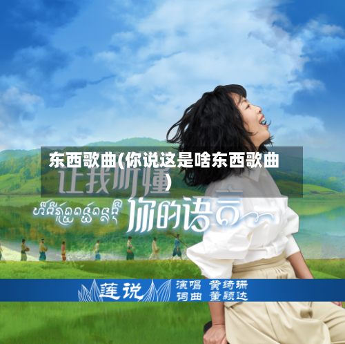 东西歌曲(你说这是啥东西歌曲)-第1张图片