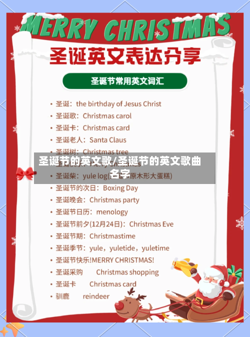 圣诞节的英文歌/圣诞节的英文歌曲名字-第1张图片