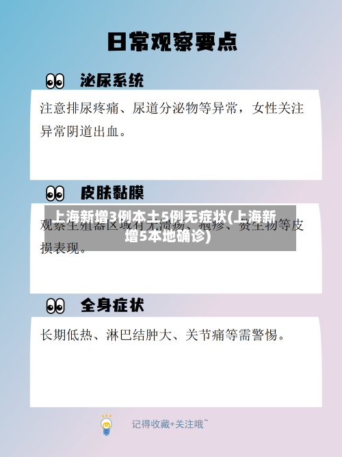 上海新增3例本土5例无症状(上海新增5本地确诊)-第1张图片