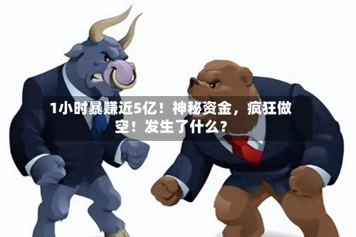 1小时暴赚近5亿！神秘资金，疯狂做空！发生了什么？-第3张图片