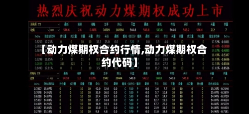 【动力煤期权合约行情,动力煤期权合约代码】-第2张图片