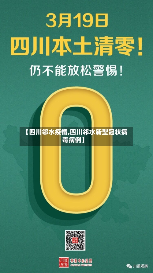 【四川邻水疫情,四川邻水新型冠状病毒病例】-第2张图片