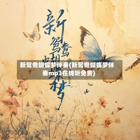 新鸳鸯蝴蝶梦伴奏(新鸳鸯蝴蝶梦伴奏mp3在线听免费)-第1张图片