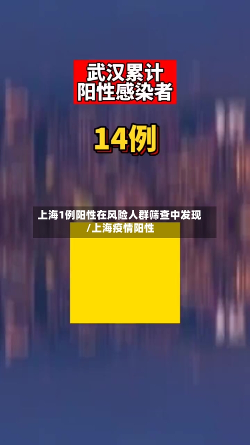 上海1例阳性在风险人群筛查中发现/上海疫情阳性-第3张图片