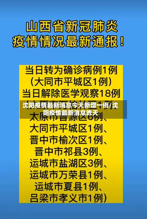 沈阳疫情最新消息今天新增一例/沈阳疫情最新消息昨天-第1张图片