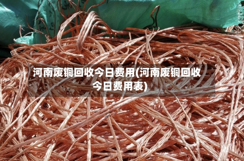 河南废铜回收今日费用(河南废铜回收今日费用表)-第1张图片
