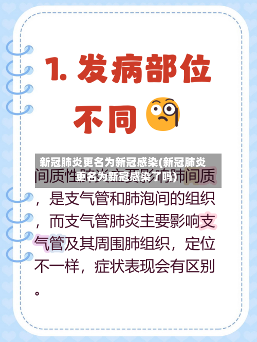 新冠肺炎更名为新冠感染(新冠肺炎更名为新冠感染了吗)-第1张图片