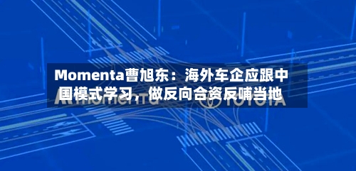Momenta曹旭东：海外车企应跟中国模式学习	，做反向合资反哺当地-第2张图片