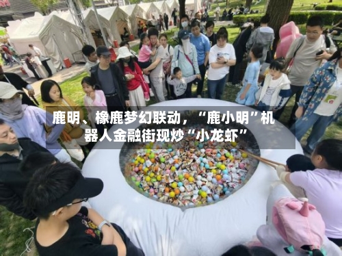 鹿明、橡鹿梦幻联动，“鹿小明”机器人金融街现炒“小龙虾”-第2张图片