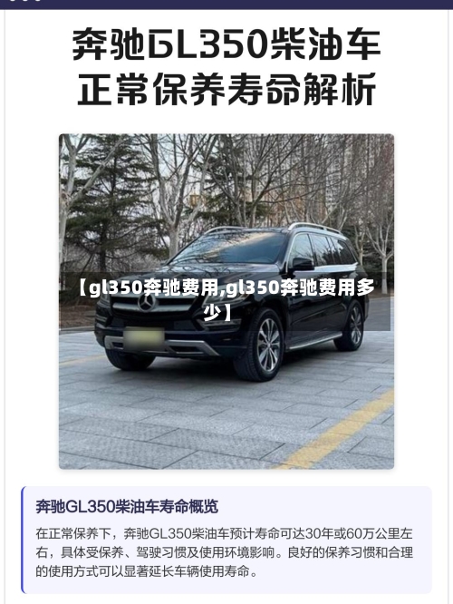 【gl350奔驰费用,gl350奔驰费用多少】-第3张图片
